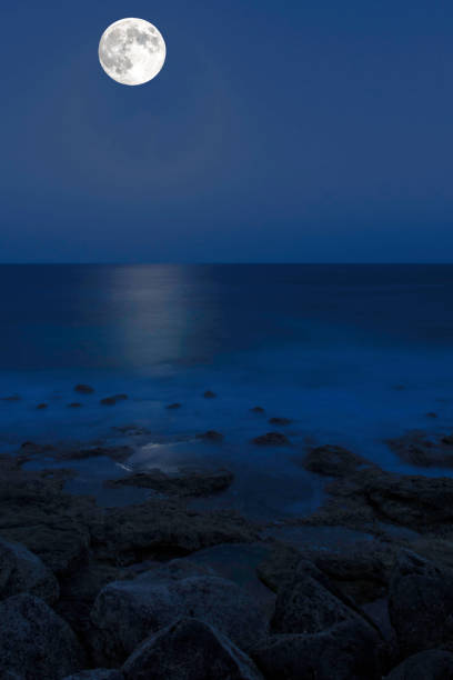 istock Moon over the Atlantic Ocean - Lanzarote, Canary Islands, Spain 1248151794