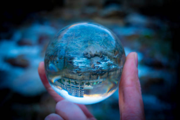 istock Green nature lensball view 1248161802