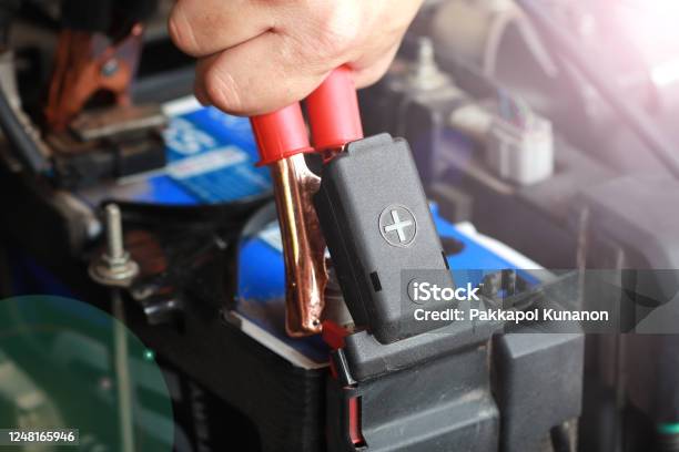 Car Or Vehicle Preventive Maintenance Concept Stock Photo - Download Image Now - Battery Charger, Car, Truck
