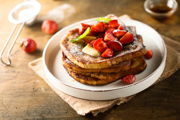 istock Strawberry French toast 1248167163