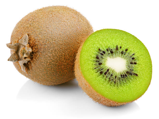 istock whole kiwi fruit and half kiwi fruit on white 1248177247