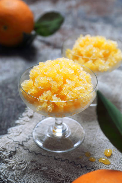 istock Orange granita, frozen summer dessert 1248178678
