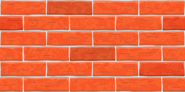 ziegel wand nahtlose textur muster hintergrund. - brick wall backgrounds red textured stock-grafiken, -clipart, -cartoons und -symbole