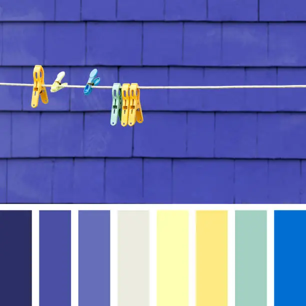 Photo of Clothes peg colour palette