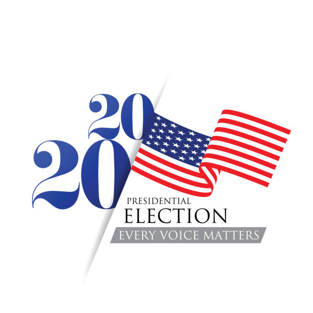 illustrazioni stock, clip art, cartoni animati e icone di tendenza di elezioni presidenziali statunitensi del 2020. illustrazione stock vettoriale - vector blog drawing animal