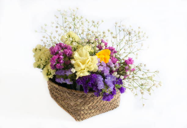 istock Decorative bouquet of wild fresh flowers 1248189747
