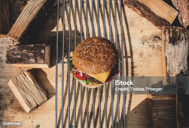 Classic American Beef Burger Usa Edition Stock Photo - Download Image ...