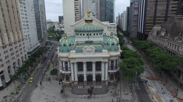 Aerial view of Opera House in Rio de Janeiro, Brazil