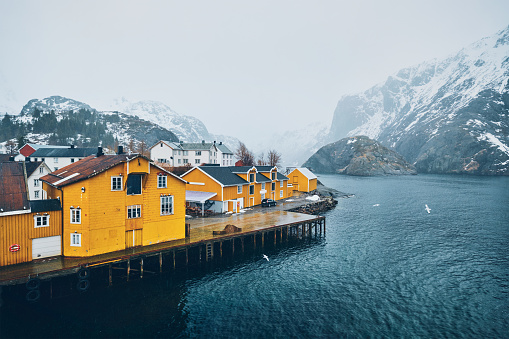 Nusfjord fishing village in Norway
