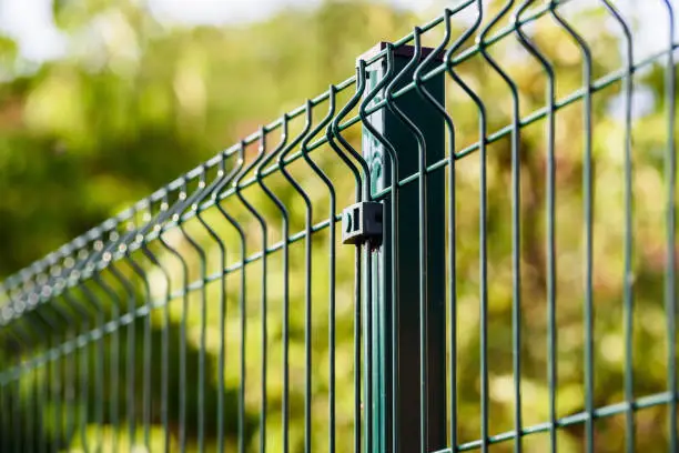 Photo of grating wire industrial fence panels