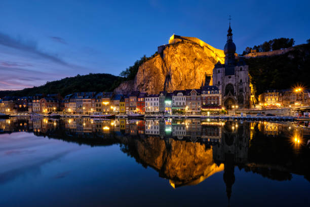 istock Night view of Dinant town, Belgium 1248194443
