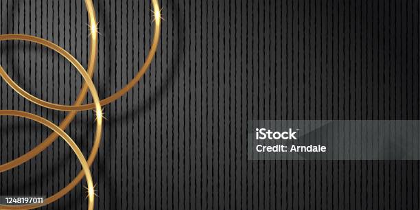 Dark Rings Texture Geometric Dark Layers And Golden Rings Stock Illustration - Download ...