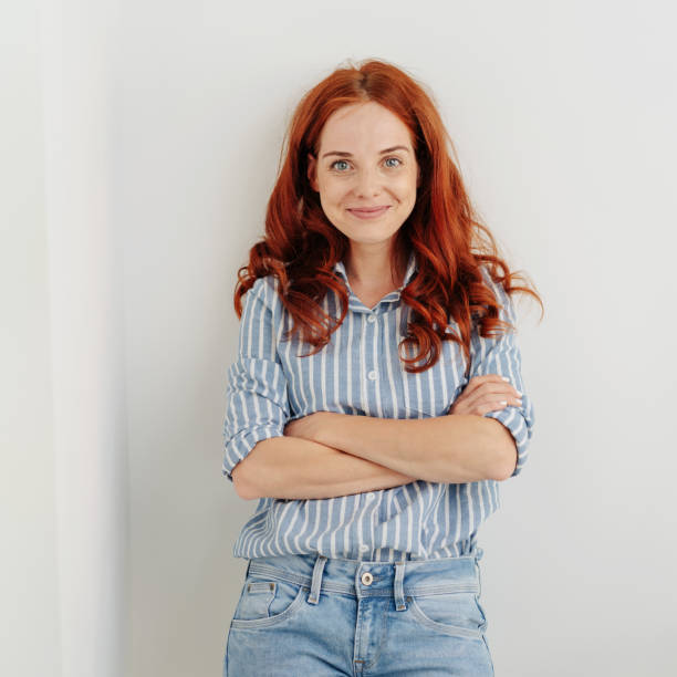 istock Cute vivacious young redhead woman 1248202237