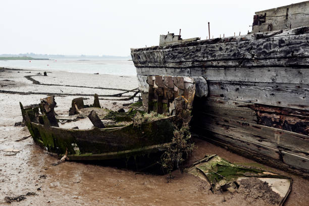 istock Derelict barge on Oare Creek, Faversham, Kent, UK 1248214992