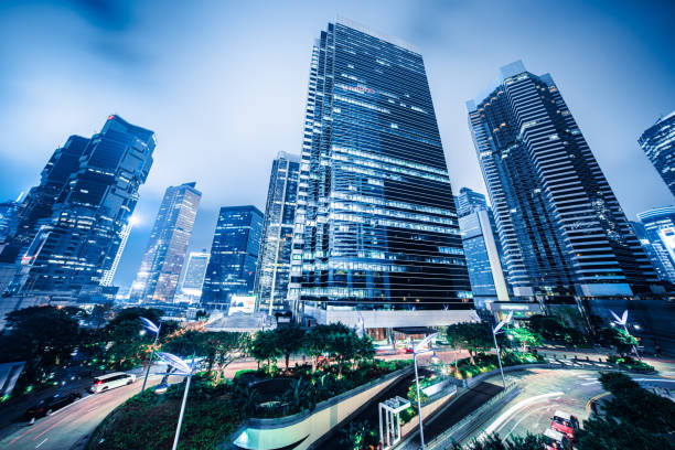 istock Modern financial skyscrapers in central Hong Kong 1248228185