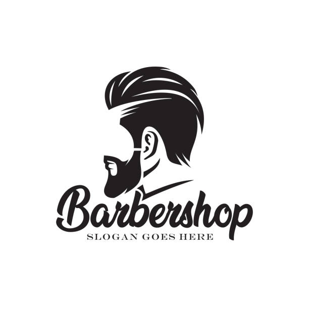 Barbershop logo design vector illustration Barbershop logo design vector illustration saloon logo stock illustrations