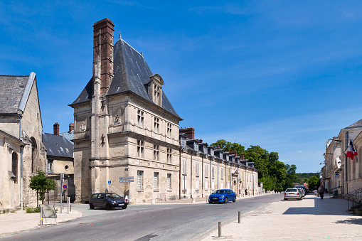 Loire Valley, France - August 13th, 2022: View of Chateau de Chenonceau, Gothic and Renaissance castle.