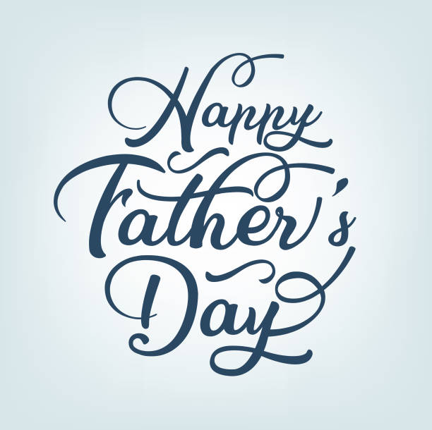 Caligraphic Fathers Day Icon Caligraphic Fathers Day Icon fathers day fathers love day stock illustrations
