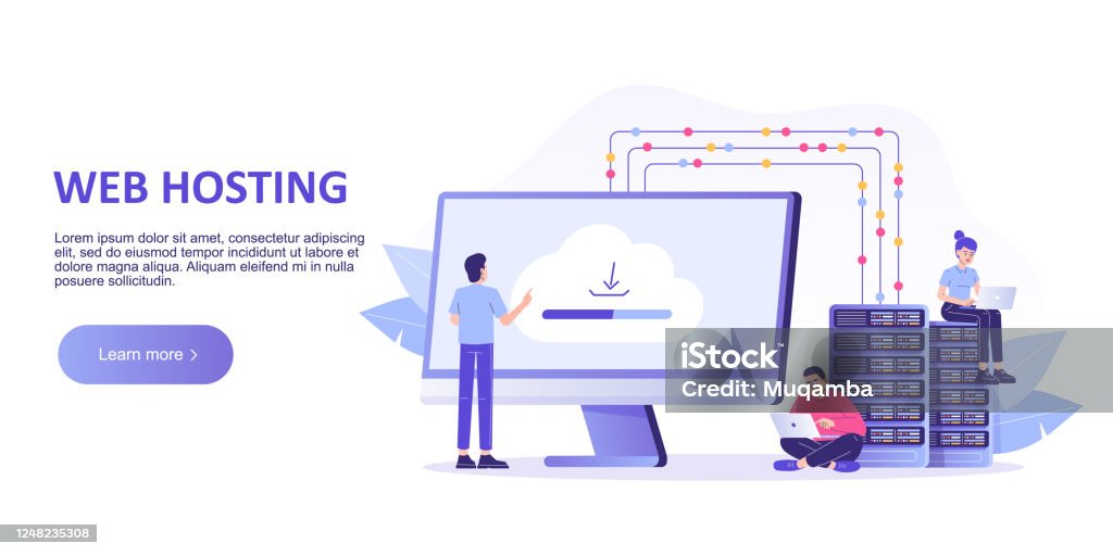 Data Server Web Web Hosting Concept Online Database Server Web Data Center Cloud ...