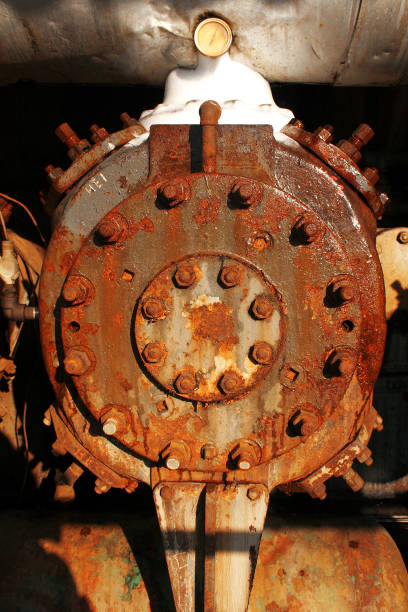 istock Fully rusted piece of machinery 1248237006