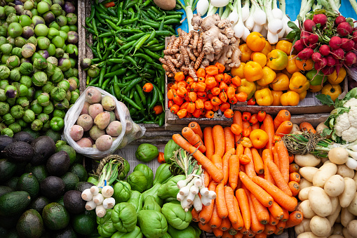 Different types of vegetables originating from Mexico
