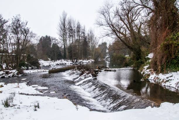 istock Winter Waterfall Of Preston Mill. 1248237608