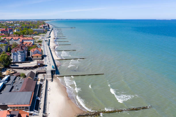 istock Top view of the Baltic sea coast. 1248247291