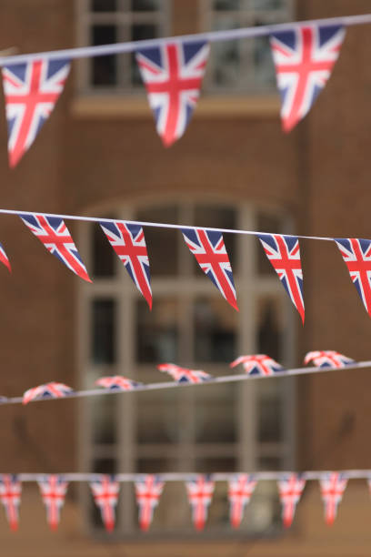 istock Bunting hung for the Queen's Jubilee 1248253003