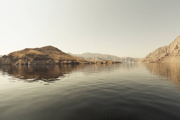 beautiful fjords in musandam peninsula near khasab in the sultanate of oman.