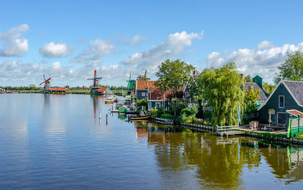 The village of Volendam in the Netherlands, Europe.