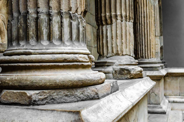 istock Antique column of a building close-up. 1248260831