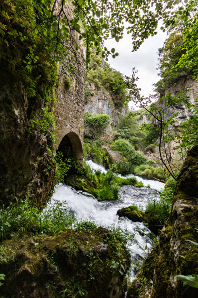 istock Vis river at the Moulin de Foux (Occitanie, France) 1248262042