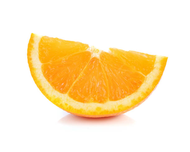 istock slice of orange fruit isolated on white 1248270171