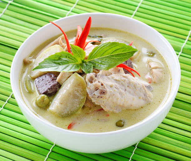 istock Green curry chicken , Thai cuisine 1248270749