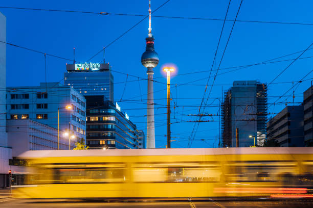 istock yellow Tram in Berlin, Germany 1248273681