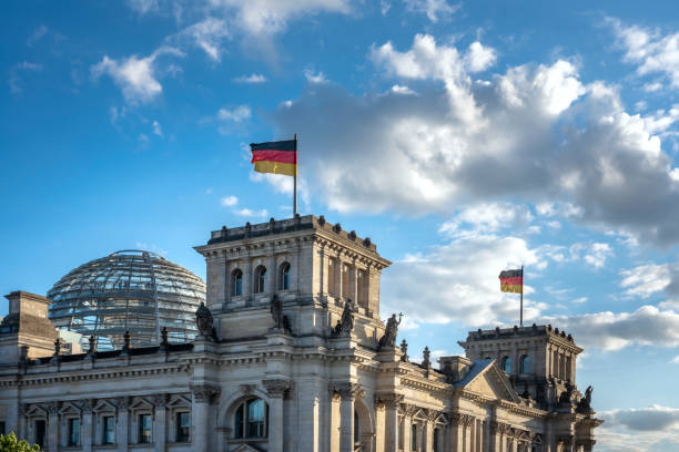 istock Berlin Reichstag and government district at sunset 1248276020