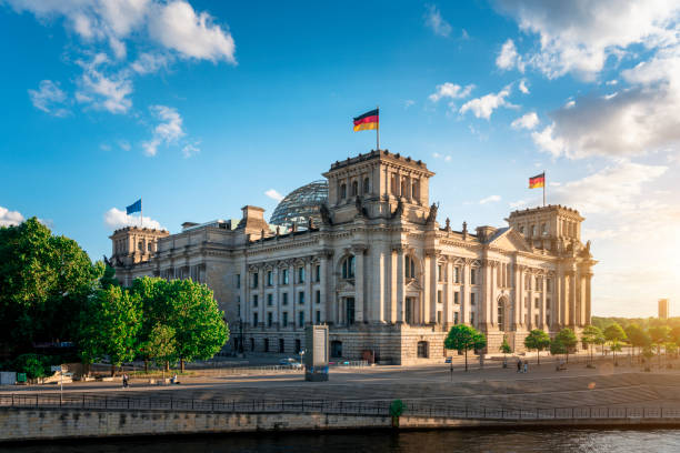 istock Berlin Reichstag and government district at sunset 1248278282