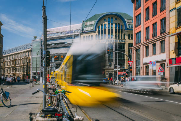 istock moving tram in Berlin, Germany 1248278555