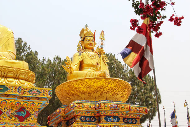 Statue of King Yog Narendra Malla at Patan Durbar Square