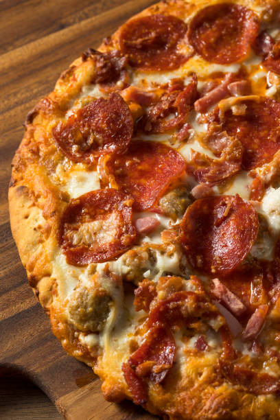 istock Savory Homemade Meat Lovers Pizza 1248287253
