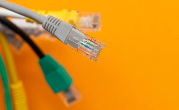 istock Ethernet cables with RJ45 Connectors 1248288562