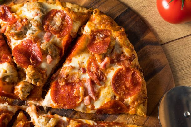 istock Savory Homemade Meat Lovers Pizza 1248289053