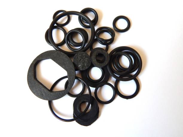 Rubber sealing rings. Elastic sealing elements. Rubber pads.