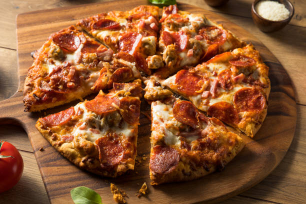 istock Savory Homemade Meat Lovers Pizza 1248290007