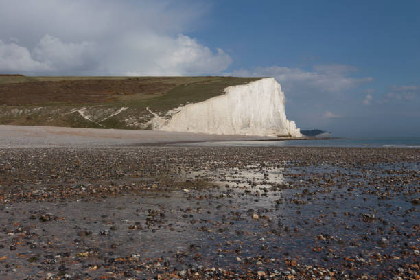 istock Pebble beach and the Seven Sisters Cliffs at Cuckmere Haven 1248294236