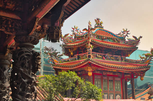 Taiwanese Temple In Taipei