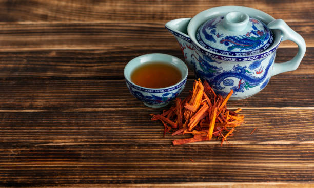 istock Small cups of red tea or peppermint 1248297308