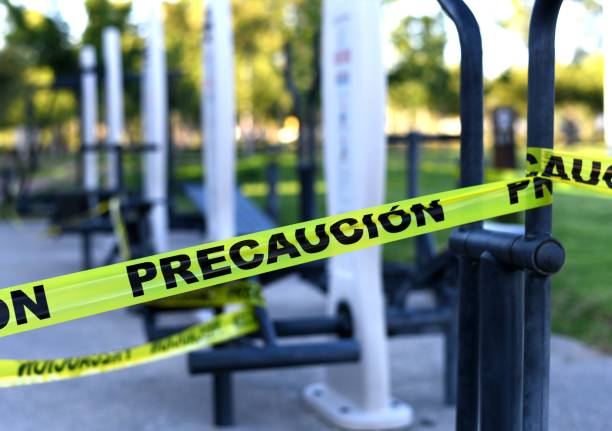 istock Outdoor gym in coronavirus time 1248300776
