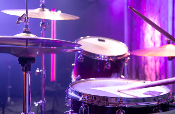 istock Drum kit, drums in the Studio on a beautiful background. 1248305570