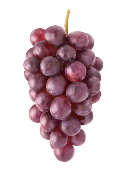 istock Isolated bunch of red grapes 1248305714